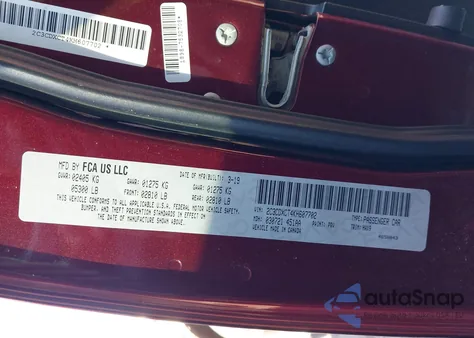 2019 Dodge Charger R/T Rwd z USA, uszkodzony, nr VIN 2C3CDXCT4KH607702